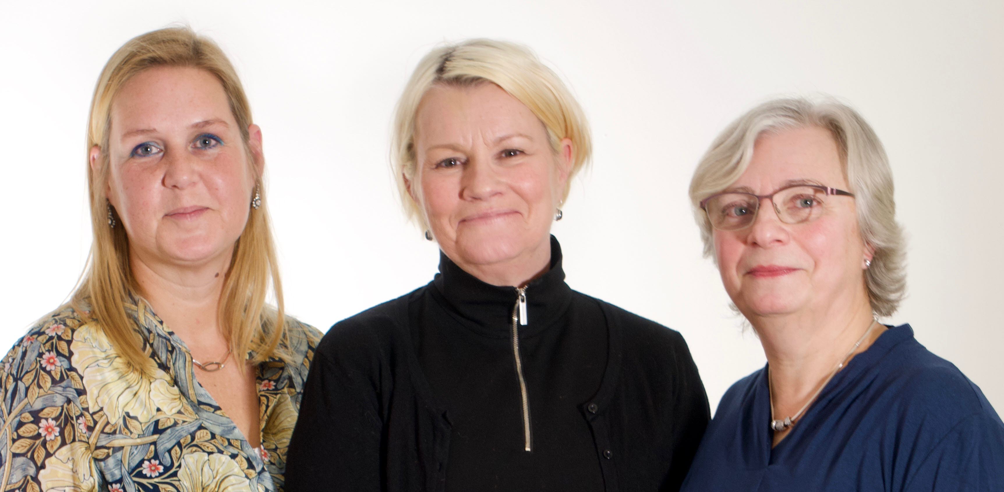 Anncha Jönsson, Lena Lindberger och Birgitta Wennberg
