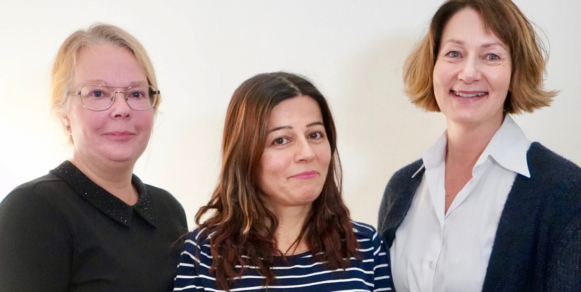 Agneta Siegmeyer, Rezan Mohammed och Anna Vedin