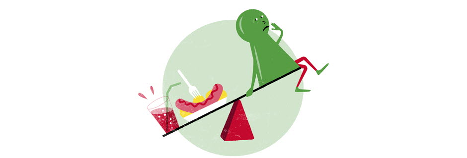 Illustration om matvanor