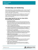 Adhd-centers tipsblad